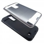 Wholesale LG K10 Premier LTE Iron Shield Hybrid Case (Silver)